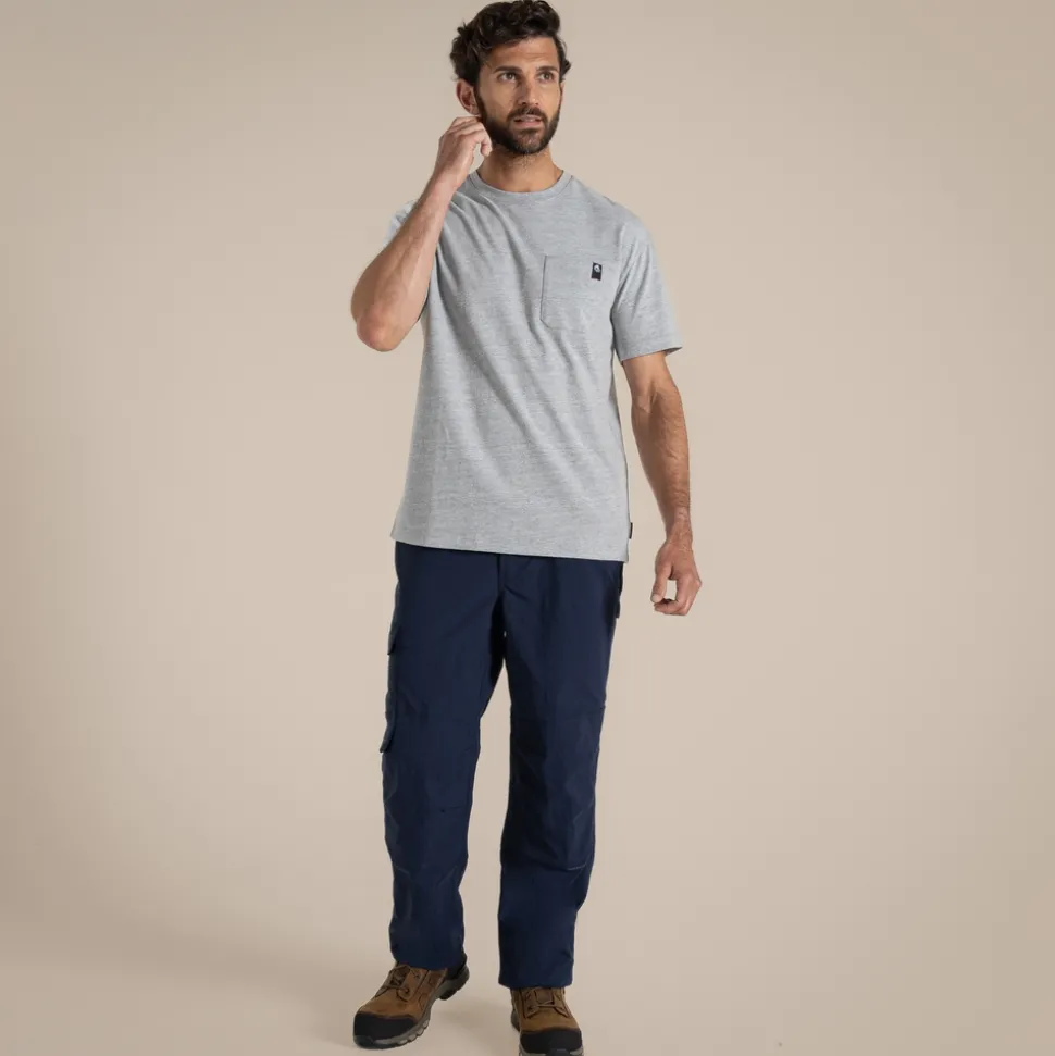 Bedale Stretch Cargo Workwear Trousers | Dark Navy