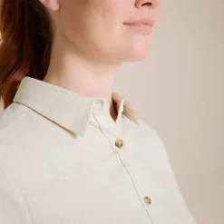Dornoch Long Sleeved Shirt | Light Raffia Marl