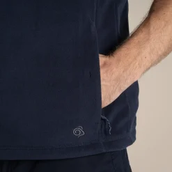Expert Mens Corey Fleece Vest | Dark Navy