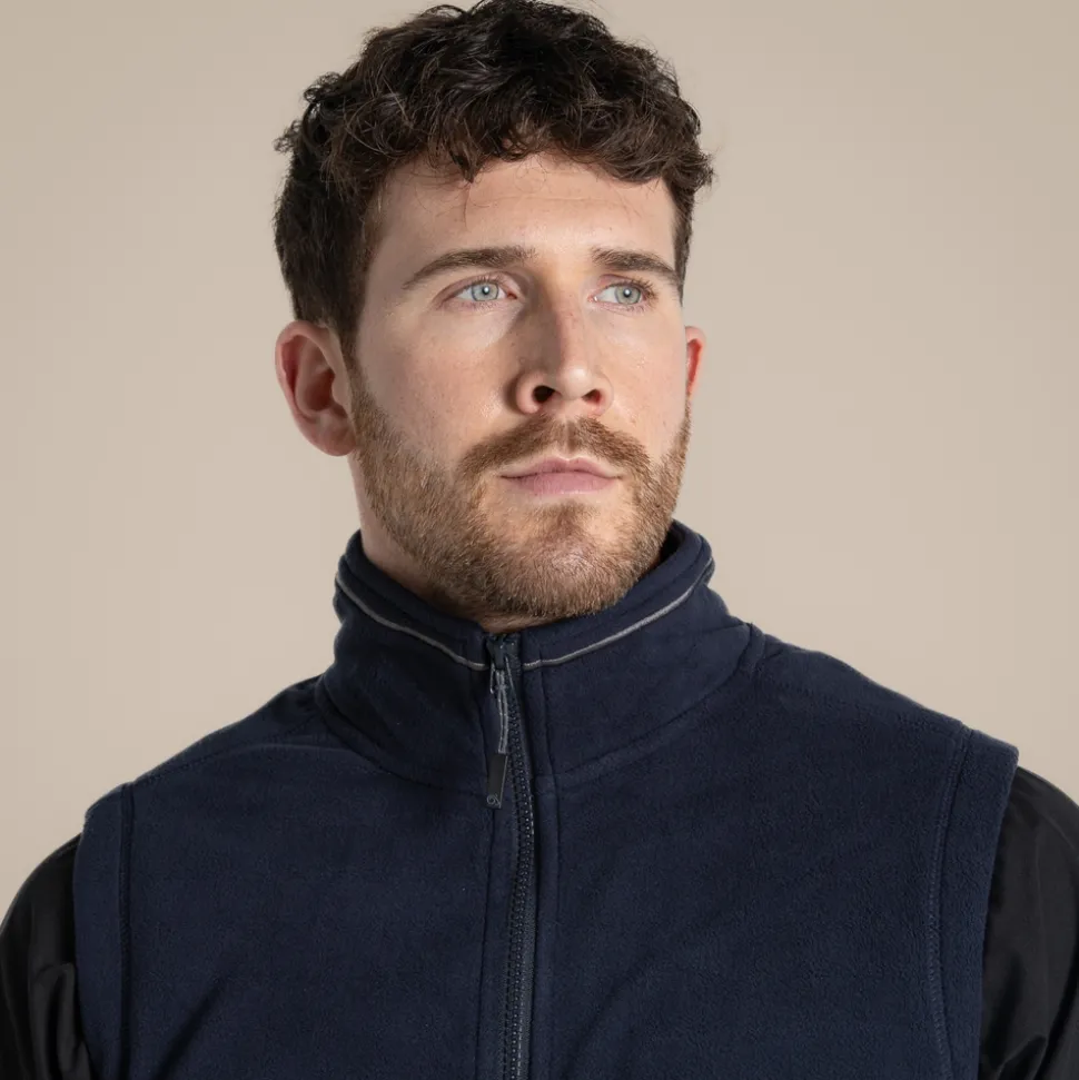 Expert Mens Corey Fleece Vest | Dark Navy