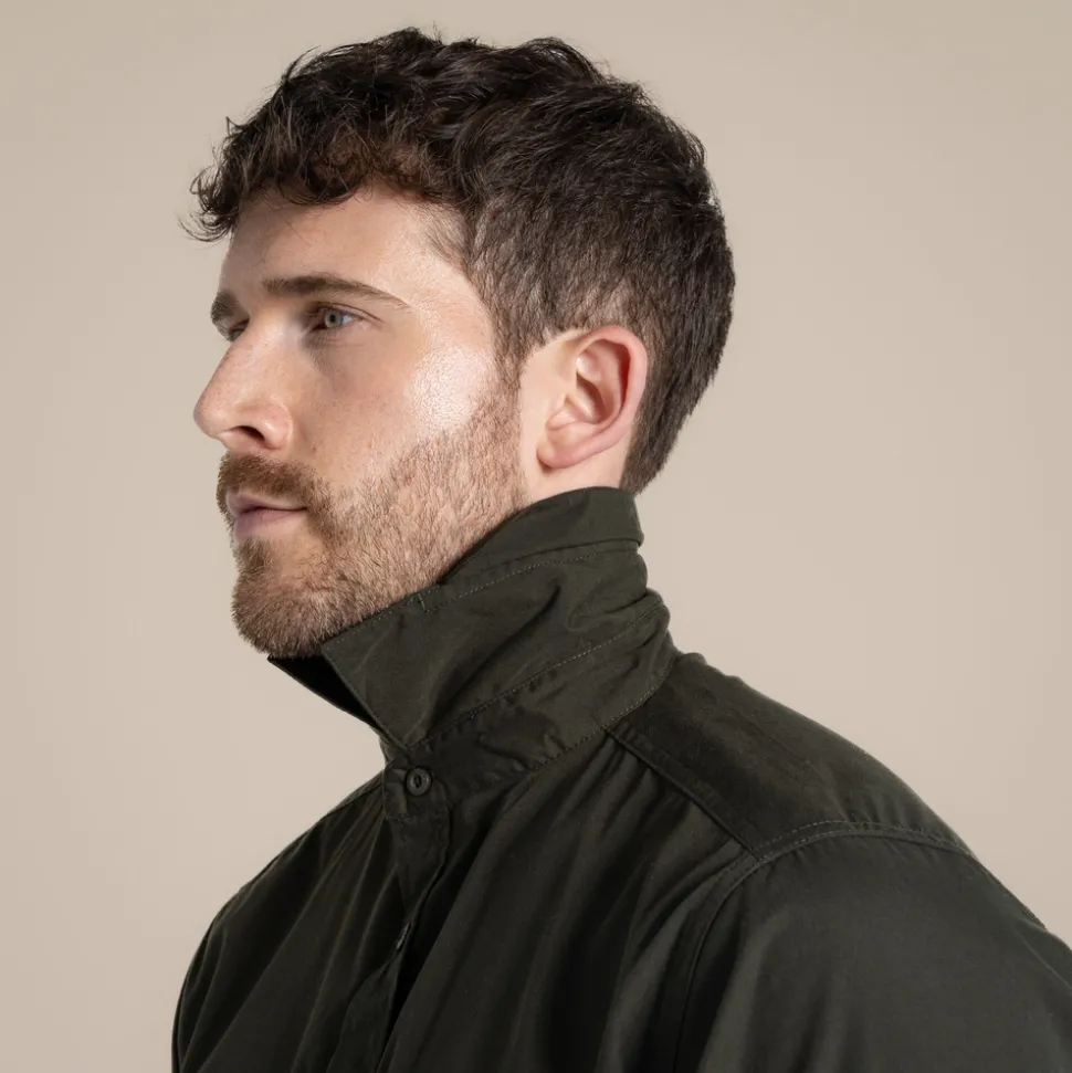 Expert Mens Kiwi Long Sleeved Shirt | Dark Cedar Green