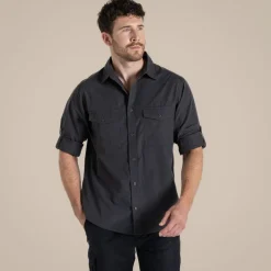 Expert Mens Kiwi Long Sleeved Shirt | Carbon Grey