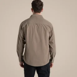Expert Mens Kiwi Long Sleeved Shirt | Pebble