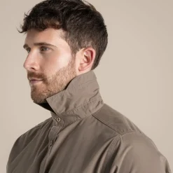 Expert Mens Kiwi Long Sleeved Shirt | Pebble