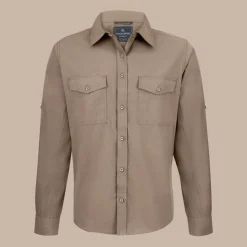Expert Mens Kiwi Long Sleeved Shirt | Pebble