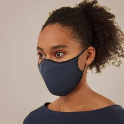 HeiQ Viroblock Face Covering | Blue Navy Marl