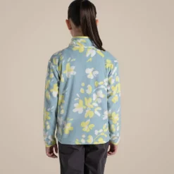 Kid's Bachas Half Zip Fleece | Sky Blue Print