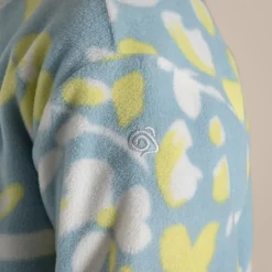Kid's Bachas Half Zip Fleece | Sky Blue Print