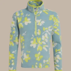Kid's Bachas Half Zip Fleece | Sky Blue Print
