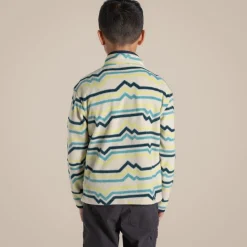 Kid's Bachas Half Zip Fleece | Key Lime Print