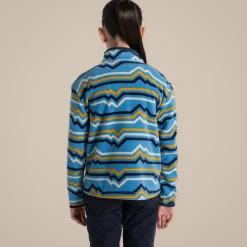 Kid's Bachas Half Zip Fleece | Bright Sky Print