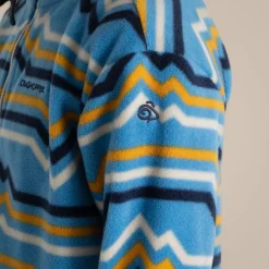 Kid's Bachas Half Zip Fleece | Bright Sky Print