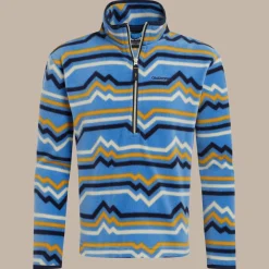Kid's Bachas Half Zip Fleece | Bright Sky Print