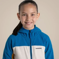Kid's Bindloe Hooded Fleece Jacket | Howlite Blue / Warbler Yellow