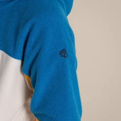 Kid's Bindloe Hooded Fleece Jacket | Howlite Blue / Warbler Yellow