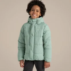 Kid's Brandon Hooded Jacket | Pale Pistachio