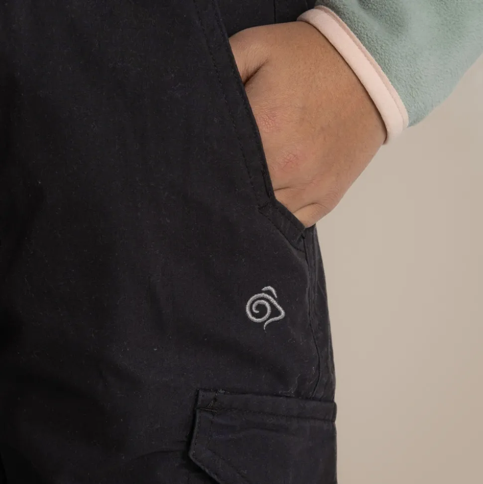 Kid's Kiwi II Winter Lined Cargo Trouser | Black