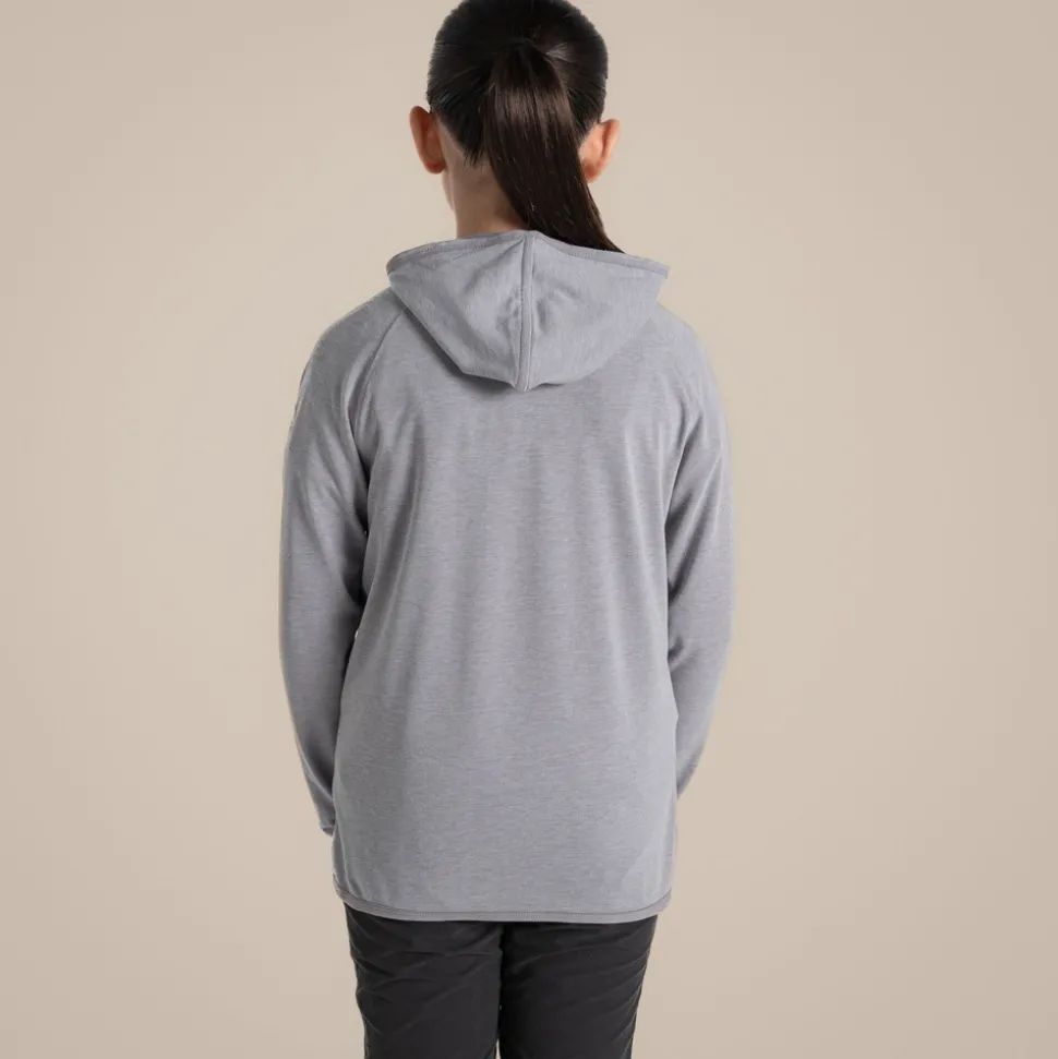 Kids' Nosilife Frey Hooded Jacket | Soft Grey Marl