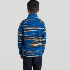 Kid's Tivoli Half Zip | Titan Blue Print