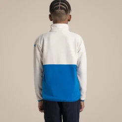 Kid's Valo Jacket | Ecru / Titan Blue