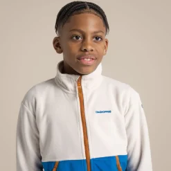 Kid's Valo Jacket | Ecru / Titan Blue