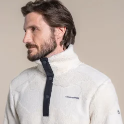 Men's Angletarn Overhead Fleece | Ecru Print