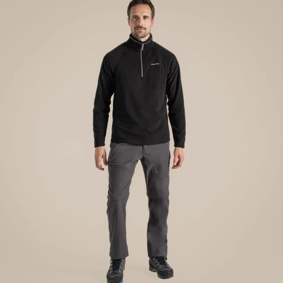 Men's Corey VI Half Zip Fleece | Black
