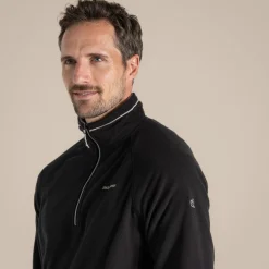 Men's Corey VI Half Zip Fleece | Black