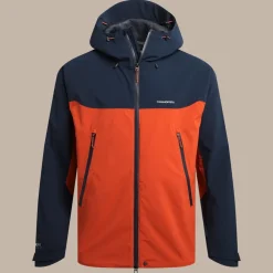 Men's Diggory Stretch Waterproof Jacket | Blue Navy / Carnelian Orange