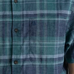 Men's Hila Short Sleeved Shirt | Stormy Sky Check