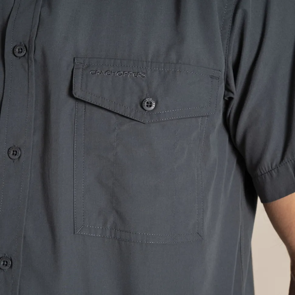 Men's Kiwi Short Sleeved Shirt | Dark Grey