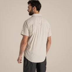 Men's Kiwi Short Sleeved Shirt | Oatmeal