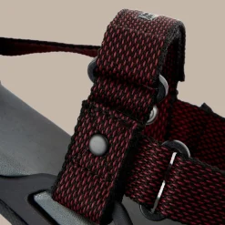Men's Locke Sandals | Dark Grey / Pompeian Red