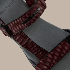 Men's Locke Sandals | Dark Grey / Pompeian Red