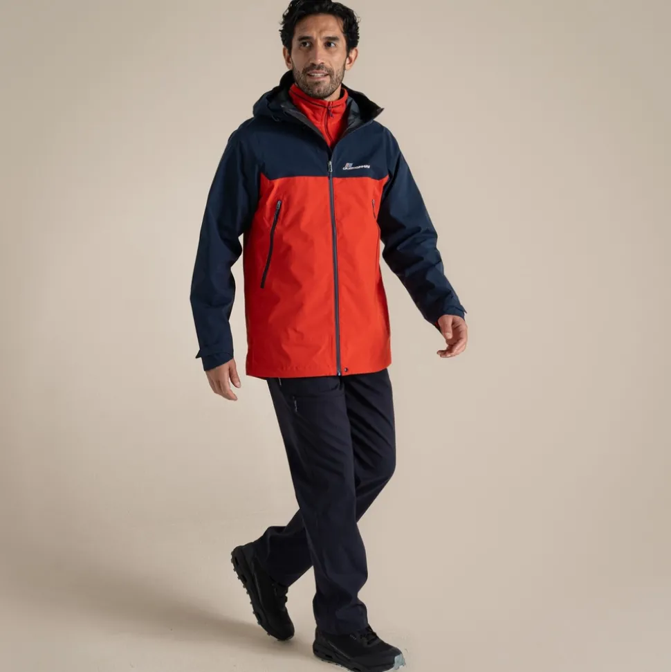 Men's Maris 2.5L Stretch Waterproof Jacket | Blue Navy / Pimento Red