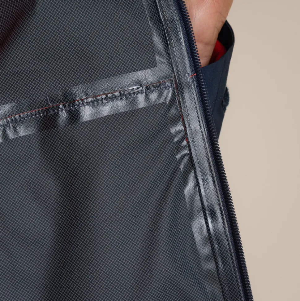 Men's Maris 2.5L Stretch Waterproof Jacket | Blue Navy / Pimento Red