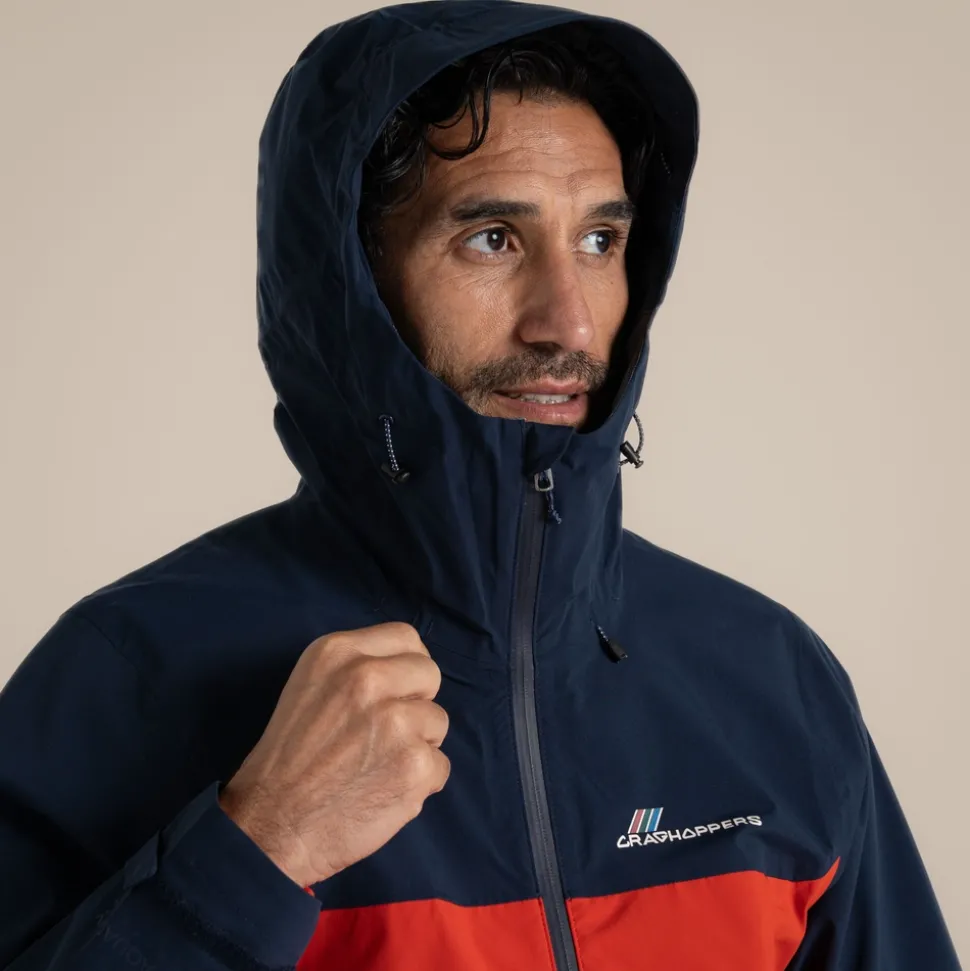 Men's Maris 2.5L Stretch Waterproof Jacket | Blue Navy / Pimento Red