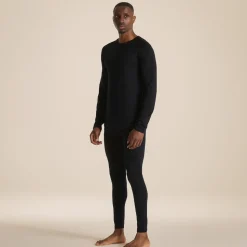 Men's Merino Crew Neck Long Sleeved Baselayer II | Black