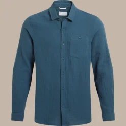 Men's Moro Long Sleeved Shirt | Blue Stone