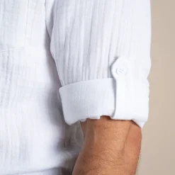 Men's Moro Long Sleeved Shirt | White