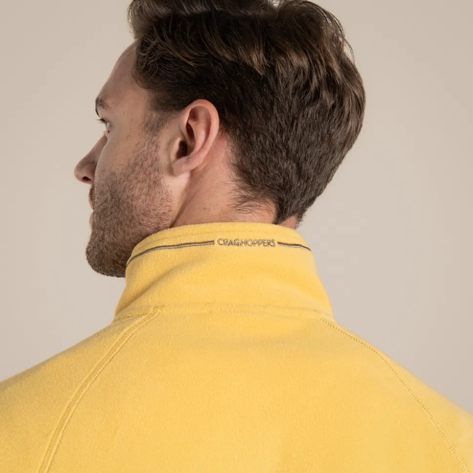 Men's National Trust Corey II Half Zip Fleece | Indian Yellow