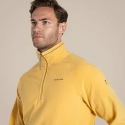 Men's National Trust Corey II Half Zip Fleece | Indian Yellow