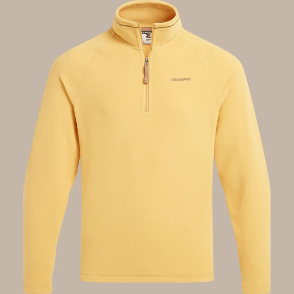 Men's National Trust Corey II Half Zip Fleece | Indian Yellow