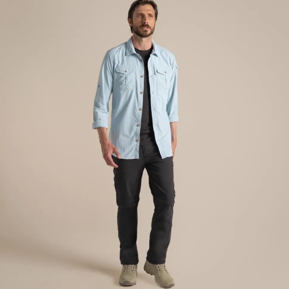Men's NosiLife Adventure Long Sleeved Shirt III | Niagara Blue
