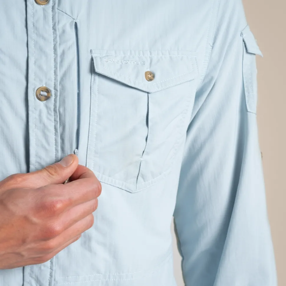 Men's NosiLife Adventure Long Sleeved Shirt III | Niagara Blue