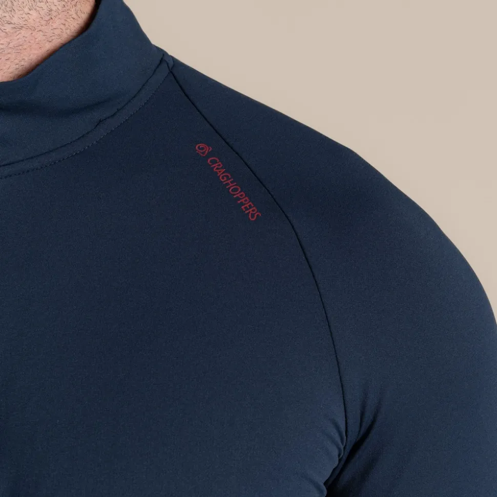 Men's NosiLife Goswick Golf Half Zip Top | Blue Navy