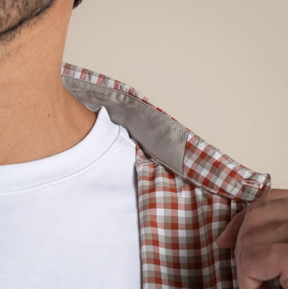 Men's NosiLife Nuoro Check Long Sleeved Shirt | Red Beach Check