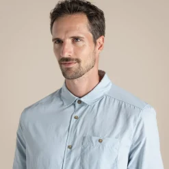 Men's NosiLife Nuoro Long Sleeved Shirt II | Niagara Blue