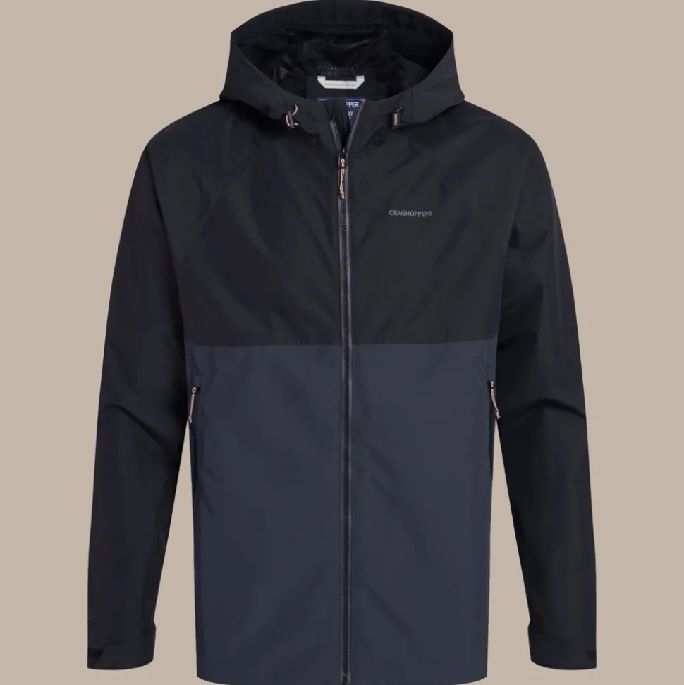 Men's Osuna Waterproof Jacket | Black / Dark Iron