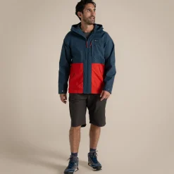 Men's Pandion Waterproof Jacket | Blue Stone / Pimento Red